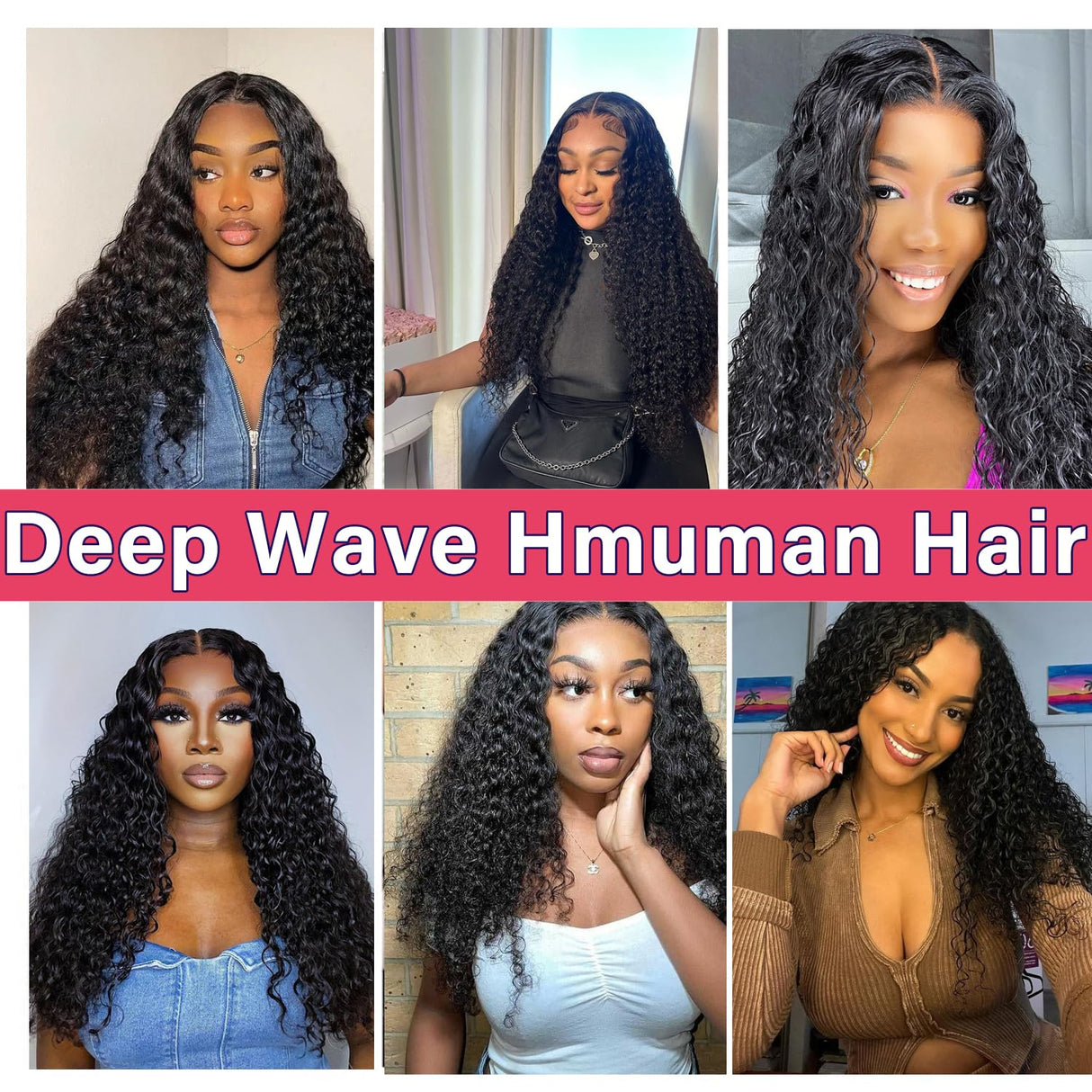 ACIWP Glueless Wigs Human Hair Pre Plucked Pre Cut Wear and Go Deep Wave Lace Front Wigs Human Hair for Beginners Upgraded No Glue 5x5 Hd Lace Closure Wigs for Black Women 20 Inch