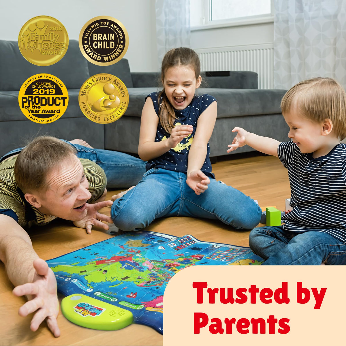 BEST LEARNING i-Poster My World - Interactive Talking World Map for Kids