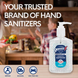 Germ-X Advanced Hand Sanitizer, Non-Drying Moisturizing Clear Gel, Instant and No Rinse Formula, Back to School Supplies College, Pump Bottle, 8 Fl Oz (Pack of 6)