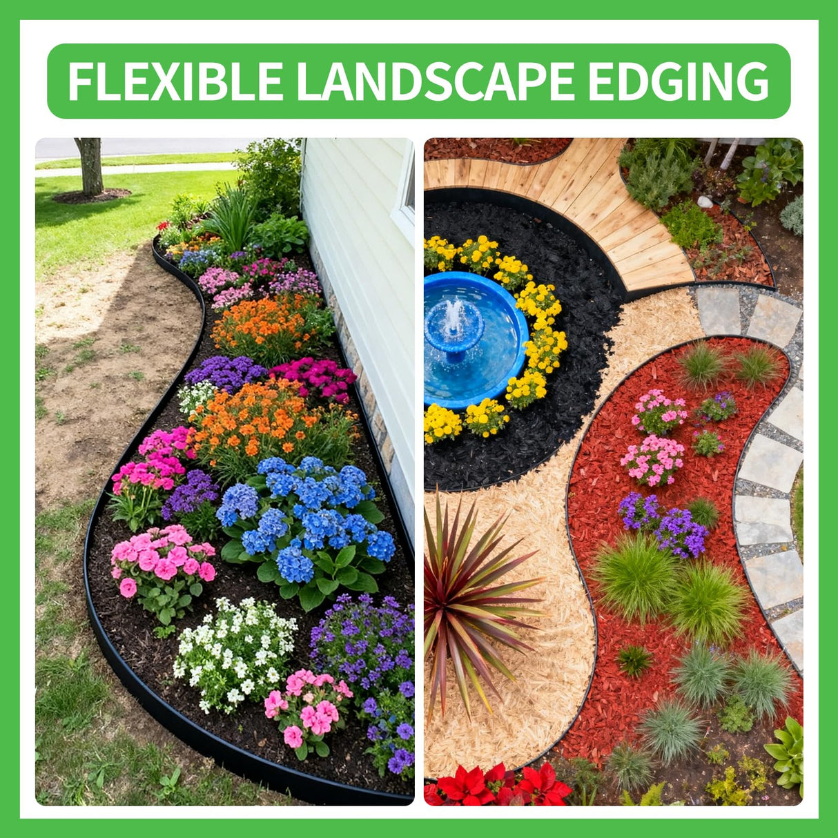 Kryonix 4 in x 40 ft Landscape Edging with Stakes
