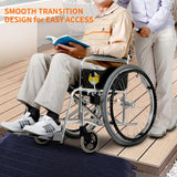 BESEA 3 Inch Rise Threshold Ramp Anti-Slip Wheelchair Ramp Rubber Curb Ramp for Home Doorways 3 Feet Long 5500lbs Load Capacity(Anti-Slip Design)