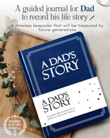 Dad's Life Story Journal (Hardcover): A Meaningful Keepsake for Dad to Share His Journey and Memories, Book Includes 250+ Prompt Questions, Sentimental Gifts for Father's Day, Birthday & Christmas