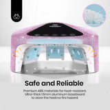 Beetles Uv Nail Lamp Cordless, Flash Cure Lamp for Gel Nails Polish Rechargeable Nail Lamp with 4 Modes Professional Low Heat Uv Led Lamp Nail Art Tools with Bag Manicured Gifts for Her