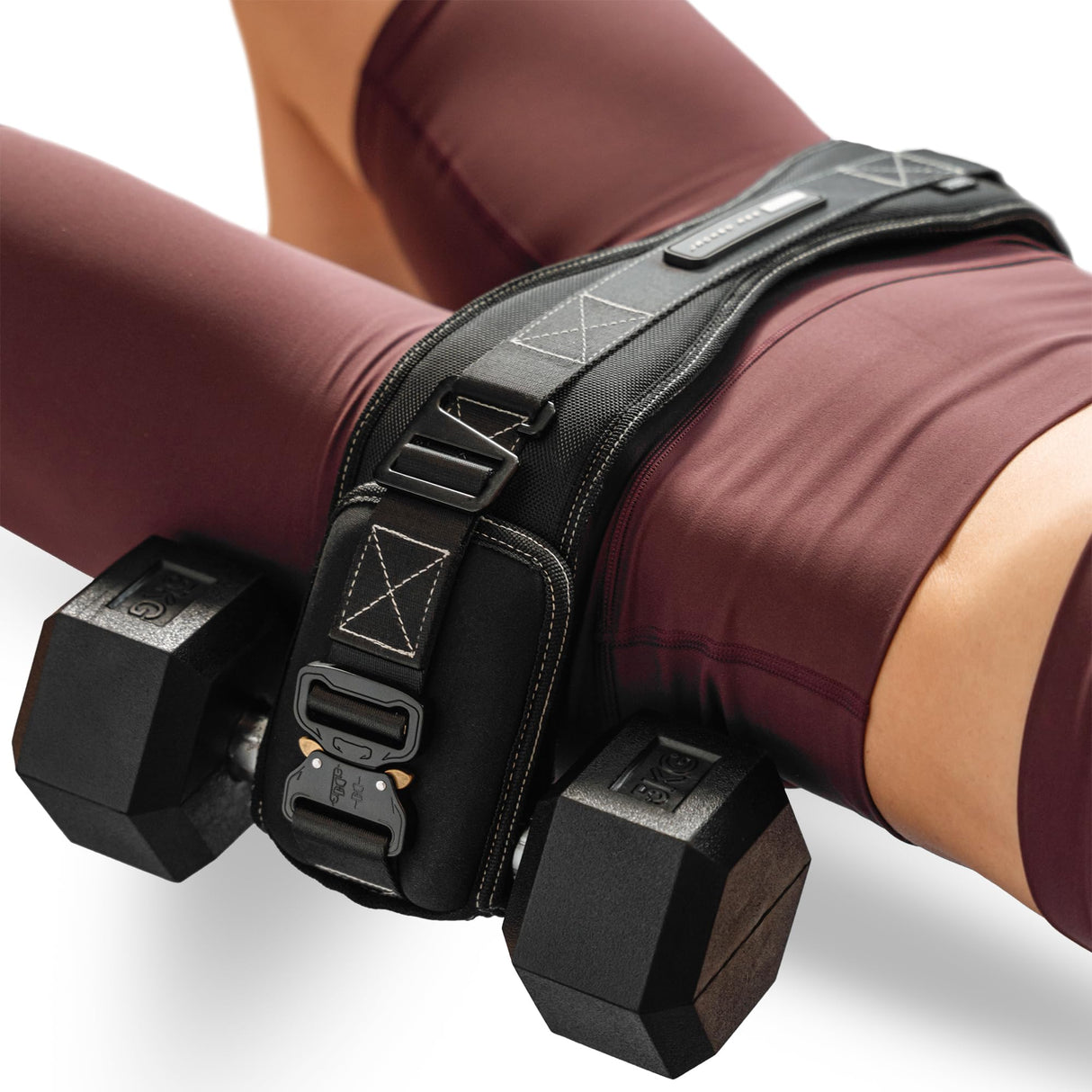 JAB Premium Hip Thrust Belt for Dumbbells & Kettlebells - Booty Belt - Strengthen Glutes & Hamstrings - Heavy Duty, Comfortable & Slip Resistant
