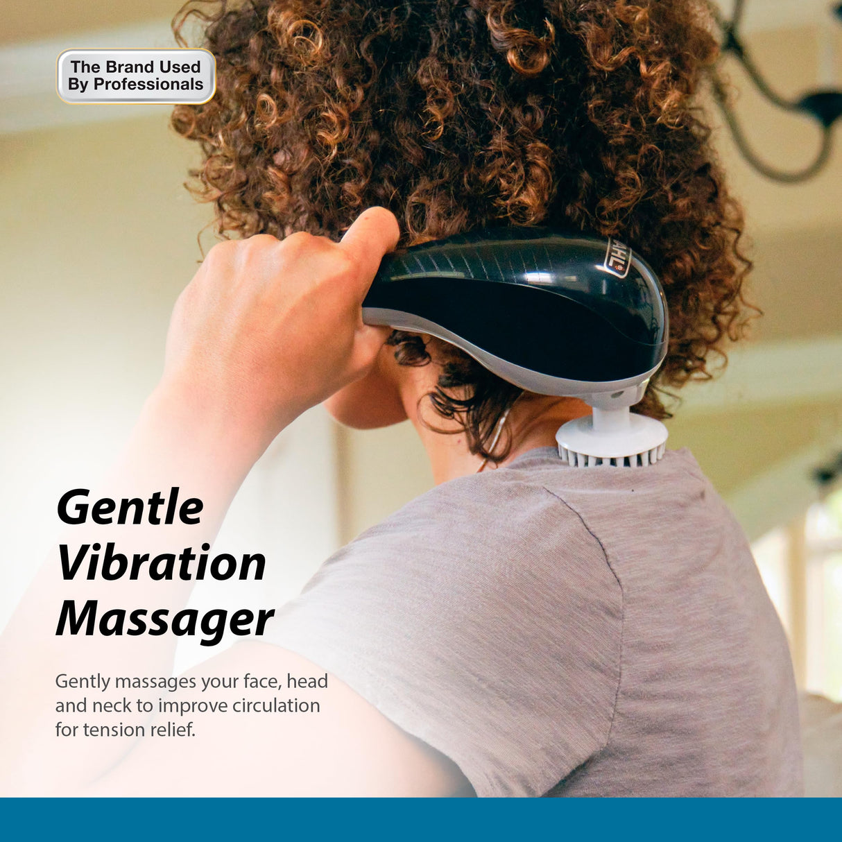 Wahl All Body Corded Light Soothing Vibratory Massager with 4 Attachment Heads - Gentle Relief - Massage Tools for Back, Foot, Neck, and Leg Massage – FSA Eligible - Model 4120-600