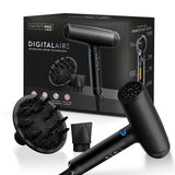 INFINITIPRO by CONAIR DigitalAIRE Hair Dryer | Frizz-Eliminating Hair Dryer with Diffuser | Hair Blow Dryer with Up to 5X More Speed for Higher Air Pressure & Drying Power | Black