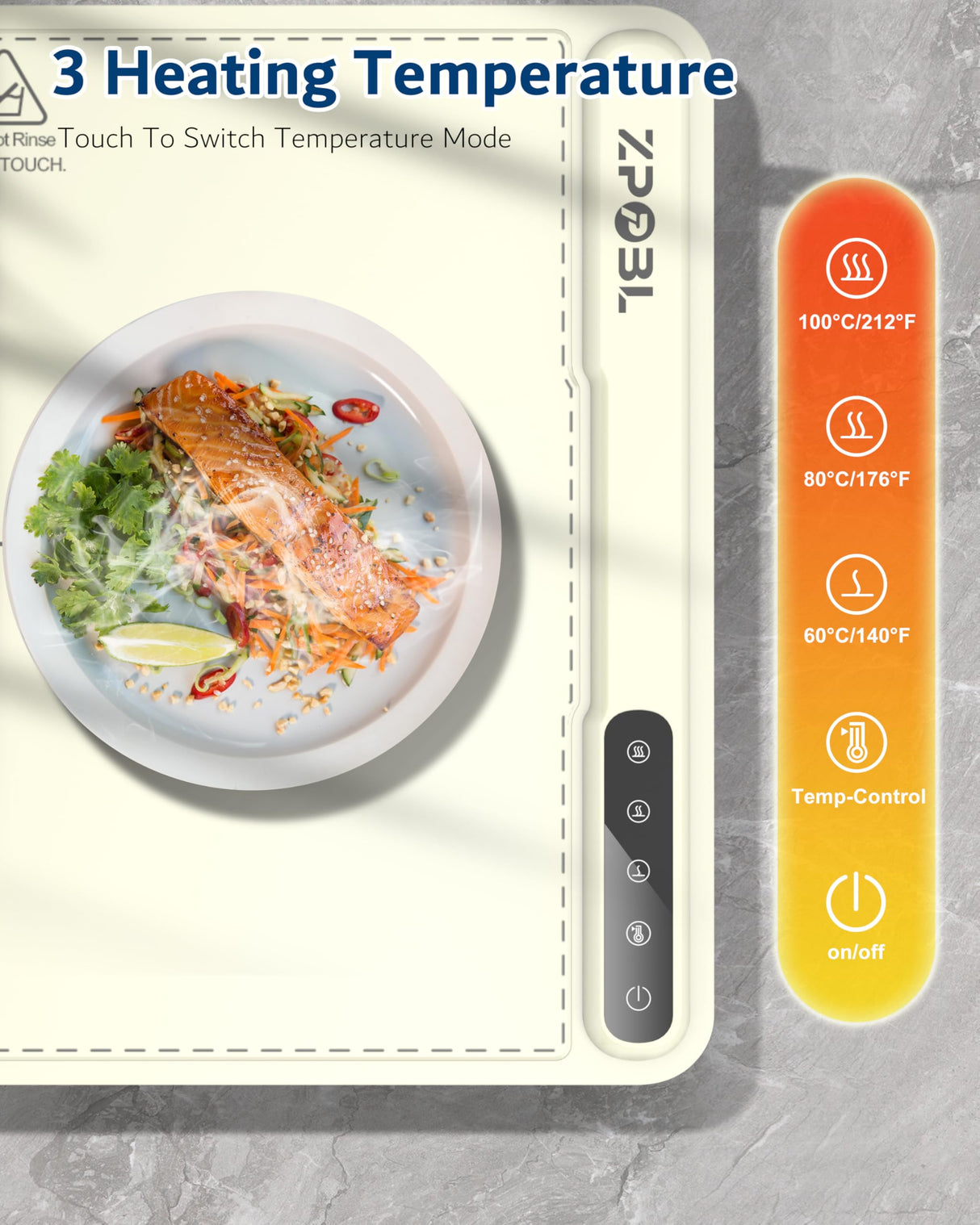Warming Mat for Food -Electric Food Warming Tray (24"x16"), Rapid Full-Surface Heating, Portable & Rollable Versatile Food Warmer for Countertop, Perfect for Gatherings, Parties &Everyday Use