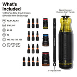 Klein Tools 32303HD Impact Driver Set, 20-in-1 SAE Impact Rated Sockets and Screwdriver Tool with Phillips, Slotted, Square and Torx Tips