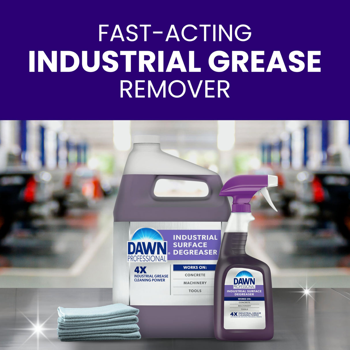 Dawn PRO Industrial Surface Degreaser, Bulk Foaming Spray for Cleaning Grease Buildup in Commercial Kitchens, 32 fl oz (Case of 6)