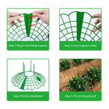 Iceyyyy 10 Pack Strawberry Plant Stand Supports-Strawberry Plant Support Stand Rack with 4 Support Feets-Growing Frame Holder Cage to Keep Berries Clean and Prevent Rot