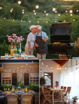 Outdoor String Lights 60 Feet G40 Globe Patio Lights with 32 Edison Shatterproof Bulbs(2 Spare), Waterproof Connectable Hanging Christmas Light for Backyard Porch Balcony Party Xmas Decor