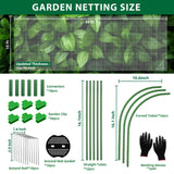 Garden Netting Kit 10×30 FT Ultra Fine Mesh Plant Protection Cover