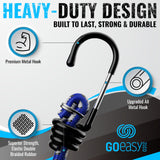 GOEASY0312 Premium Bungee Cords Heavy Duty - 20 pcs Bungee Cords with Hooks in A Storage Jar Includes 10", 18", 24", 30", 36", 48" Bungie Cord Bundle
