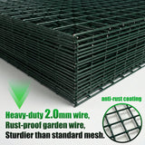 FTLKIBMD 8 Pack Extra Tall Plant Protectors from Animals, 12"x24" Wire Garden Cages for Large Plants Shrubs, 2mm Heavy Duty Metal Mesh Guard for Deer Rabbits, Reusable Garden Protection with Stakes