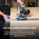 Kreg KMA2685 Rip-Cut Circular Saw Guide - Cutting Tool - Guide is Best for Regular (Side-Blade) Circular Saw - Ensure Compatibility Before Use - Woodworking Tools for Home Improvement