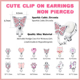 FUNRUN JEWELRY 12 Pairs Clip On Earrings for Women Non Pierced Fake Earring