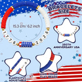 Highergo Patriotic Bracelet Wristband Bulk, 24 Pcs, Fresh