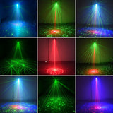 Laser Lights Show Projector - Sound Activated Strobe & Disco Ball DJ Lights for Christmas, Halloween, Glow Party Decor