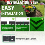 40"x10" Metal Landscape Edging, 6-Pack (20ft Total) – Rustproof Galvanized Steel Garden Border, Lawn & Flower Bed Edging, Decorative Hammer-in Outdoor Landscaping Border for Yard, Pathways & Driveways