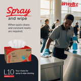 WypAll GeneralClean L10 Cloths Light Cleaning Wipes (05320), Pop-Up Box, Bulk Paper Wipers, White (18 Packs of 125 Sheets, 2,250 Sheet Total)