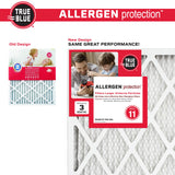 True Blue 12x36x1 MERV 11 Allergen Air Filter (4-Pack) | Electrostatic Pleated HVAC Furnace Air Filter | Replacement Filter for Home Use | Made in USA