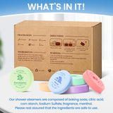 Shower Steamers 30 PCS with Individually Wrapped, Shower Bombs for Women with 6 Rich Scents, Rose Peppermint Citrus Eucalyptus Ocean Lavender, Christmas Birthday Mother's Day Present for Mom Wife Men