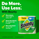 Bounty Paper Towels Quick Size, White, 16 Family Rolls = 40 Regular Rolls (Packaging May Vary)