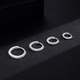 Carffordo 925 Sterling Silver Hoop Earrings for Women Small Huggie Earrings