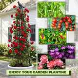 2 Pack Cucumber Trellis, 4FT Cucumber Trellis for Raised Bed, Garden Obelisk Trellis for Climbing Plants Outdoor Rustproof Plants Support for Flower Vine Vegetable Tomato Cage,Potted Plants