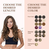 GOO GOO Clip in Hair Extensions Real Human Hair, Remy Human Hair Extensions Clip ins for Women, Natural Human Hair, 20inch 120g 7Pcs, 4A Chocolate Brown