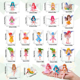 GGSTDDUP 20 Pcs Miniature Fairy Figurines, Hand-Painted Small Flower Fairies with Wings for Garden Decor, Cake Topper & Landscapes