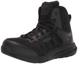 KEEN Utility Men’s Vista Energy Mid Sneakers Composite Toe Work Shoes Construction Shoes, Black/Raven, 7 D (Medium) US