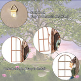 Thyle 4 Pieces Garden Gnomes Outdoor Tree Hugger Gnome Fairy Statue Elf Out the Door Resin Figurine Hanging Ladder Decoration Tree Faces Decor Outdoor for Patio Yard Lawn(Rustic Style)