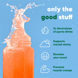 IQMIX Hydration Electrolyte Powder – 4-in-1 Formula for Hydration, Mental Clarity, Mood and Recovery – Sugar-Free Drink Mix, Keto, Magnesium L-Threonate, Lion’s Mane – 20 Count Peach Mango