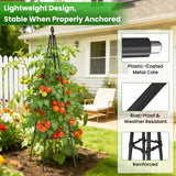 Adjustable Garden Trellis for Climbing Plants, 6FT Obelisk Plant Support Tower for Potted & In-Ground Vegetables, Tomatoes, Cucumbers, Vines - Easy Assembly, Indoor & Outdoor Use（2 Pack）
