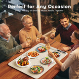Warming Mat for Food, Voriah Electric Warming Tray with 3 Temp Settings & Auto Shut-Off, Food Warmer with Thick Silicone Surface to Keep Food Warm at Buffet, Parties, and Family Use（Apricot）