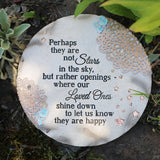 Pavilion Gift Company - Stars in the Sky - Garden Stone Bereavement Grief Loss Memorial Remembrance Loved Ones Home Garden Decor Keepsake