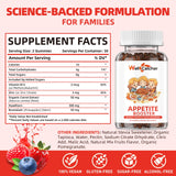 Appetite Booster Gummies for Kids Adults: Appetite Support Supplement with Bromelain Hawthorn Zinc Vitamin B12 for Healthy Digestive & Nutritional Balance, Sugar Free Mixed Fruit Flavor Vegan 30 Days