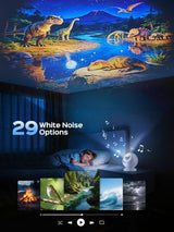 Star Galaxy Projector Night Light,29 Soothing Sounds Machine,16 HD Disc Planetarium Ocean Room Ceiling Projector Led Lights for Bedroom,Remote Timer Mood Sensory Light for Kids,Gifts for Boys & Girls