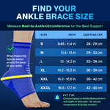Modvel Foot & Ankle Brace Socks for Sprained Ankle Compression Sleeve - Plantar Fasciitis Relief Brace, Foot Support for pain Women & Men - Tendonitis & Arthritis Feet Sleeve, Stabilizing Ankles Wrap