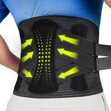 aoFIT Back Brace for Lower Back Pain Relief with 360-Degree Biochemical Hug Support, Back Support Belt for Men and Women, Soft Breathable Fabric Lumbar Support for Herniated Disc, Sciatica L