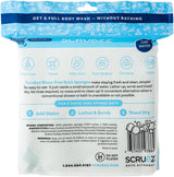 Scrubzz Disposable No Rinse Bathing Wipes - All-in-1 Single Use Shower Wipes, Simply Dampen, Lather, and Dry Without Shampoo or Rinsing (Unscented, 8-Pack)
