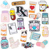CraftyDream 40 Pcs Pharmacy Enamel Lapel Pins Bulk for Backpacks