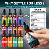 Shilajit Liquid Drops, 12-in-1 Complex - Sea Moss, Ashwagandha, Maca, Fulvic Acid, Trace Minerals, Liquid Vitamins Supplement for Men and Women, Energy, Antioxidant, Immune Support, 60ML/2 FL Oz