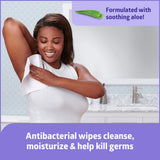 Medline ReadyBath LUXE Antibacterial Extra Thick Adult Bath Wipes, 192 Count (8 Wipes, 24 Packs), Unscented, No Rinse Formula With Aloe, for Sensitive Skin, Hypoallergenic, Alcohol-Free, 8 x 8 Inch