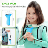 Kids Microscope, Pocket Portable Microscope with 2'' Inch Screen - Powerful Magnification Mini Microscopes Magnifying Glass with Lights, Ideal Christmas Birthday Gifts for Age 3-12 Boys - Blue