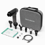 Medcursor Massage Gun, High Intensity Brushless Motor, Handheld Percussion Deep Tissue Massager with 6 Massage Heads for Sore Muscle and Stiffness, FSA and HSA Eligible, Gifts for Father/Dad (Gray)