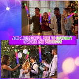 Taotuo Glow Stick Bulk 108PCS Led Foam Glow Sticks,Glow in The Dark Party Supplies with 3 Flashing Modes,Light up Foam Sticks for Wedding,Halloween, Christmas, Concerts, Birthday