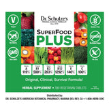 Dr. Schulze's SuperFood Plus | Vitamin & Mineral Herbal Concentrate | Daily Nutrition & Increased Energy | Gluten-Free & Non-GMO | Vegan | 390 Tabs | Packaging May Vary