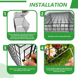 Metal Plant Cages for Outdoor Plants, Garden Cloches for Plants Rustproof